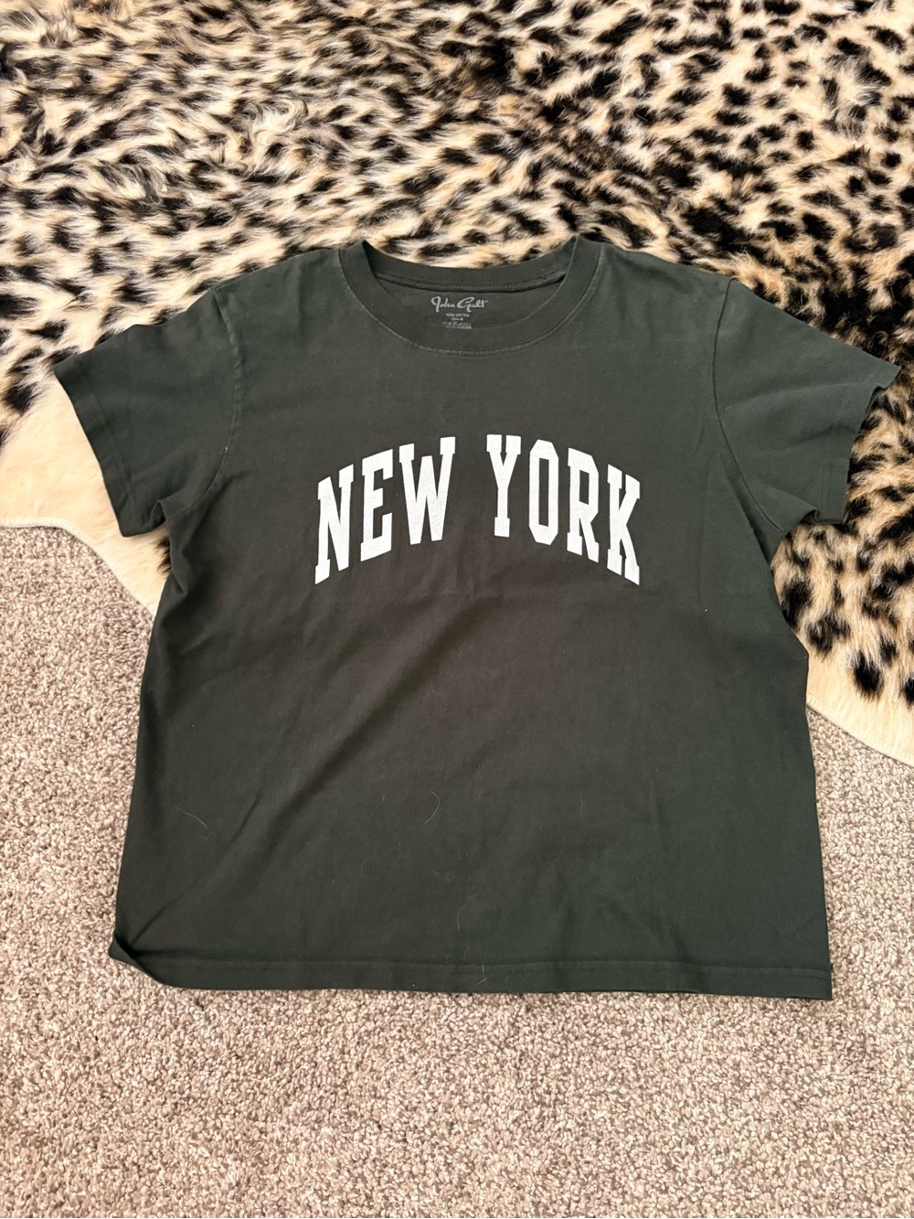 Brandy Melville Olive Green Crewneck Tee
